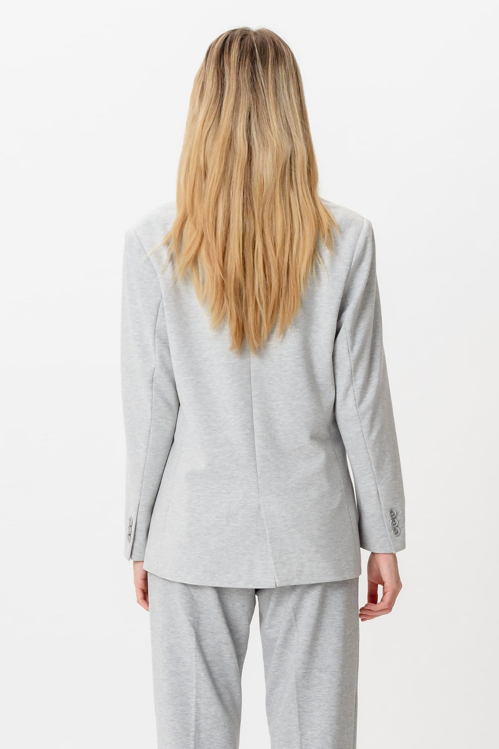 Klassisk fit Blazer - Ljusgrå