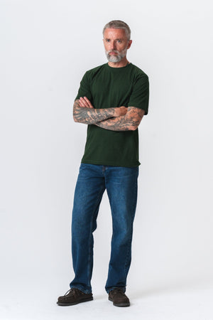 Oversized Tee - Mörkgrön