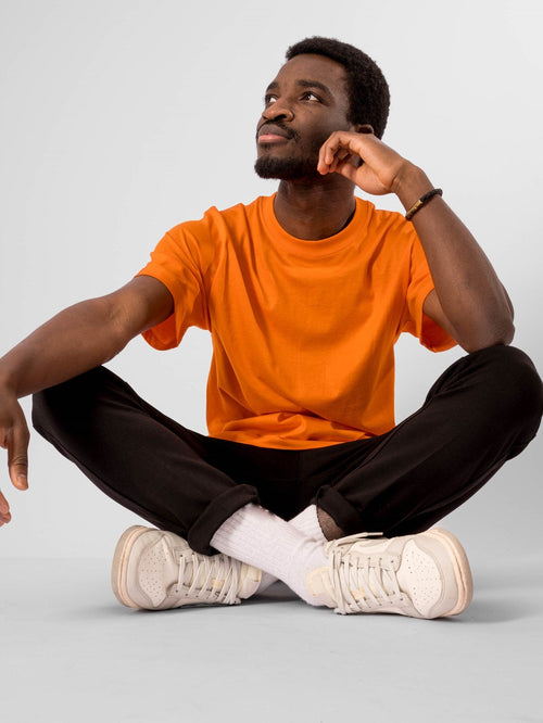 Oversized T-shirt - Orange - TeeShoppen - Orange