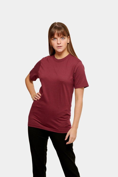 Oversized t-shirt - Bordeaux - TeeShoppen - Rød