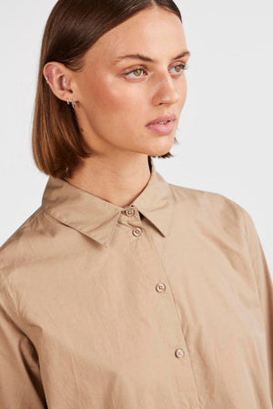 Jiva Långärmad Skjorta - Silver Mink