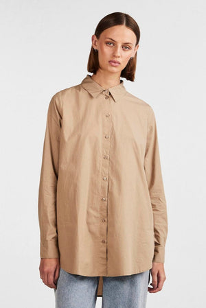 Jiva Långärmad Skjorta - Silver Mink