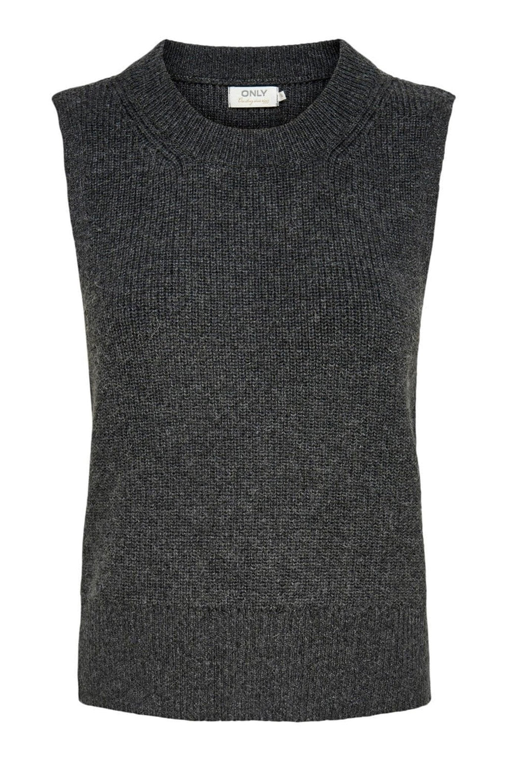 Paris Stickad väst - Mörkgrå