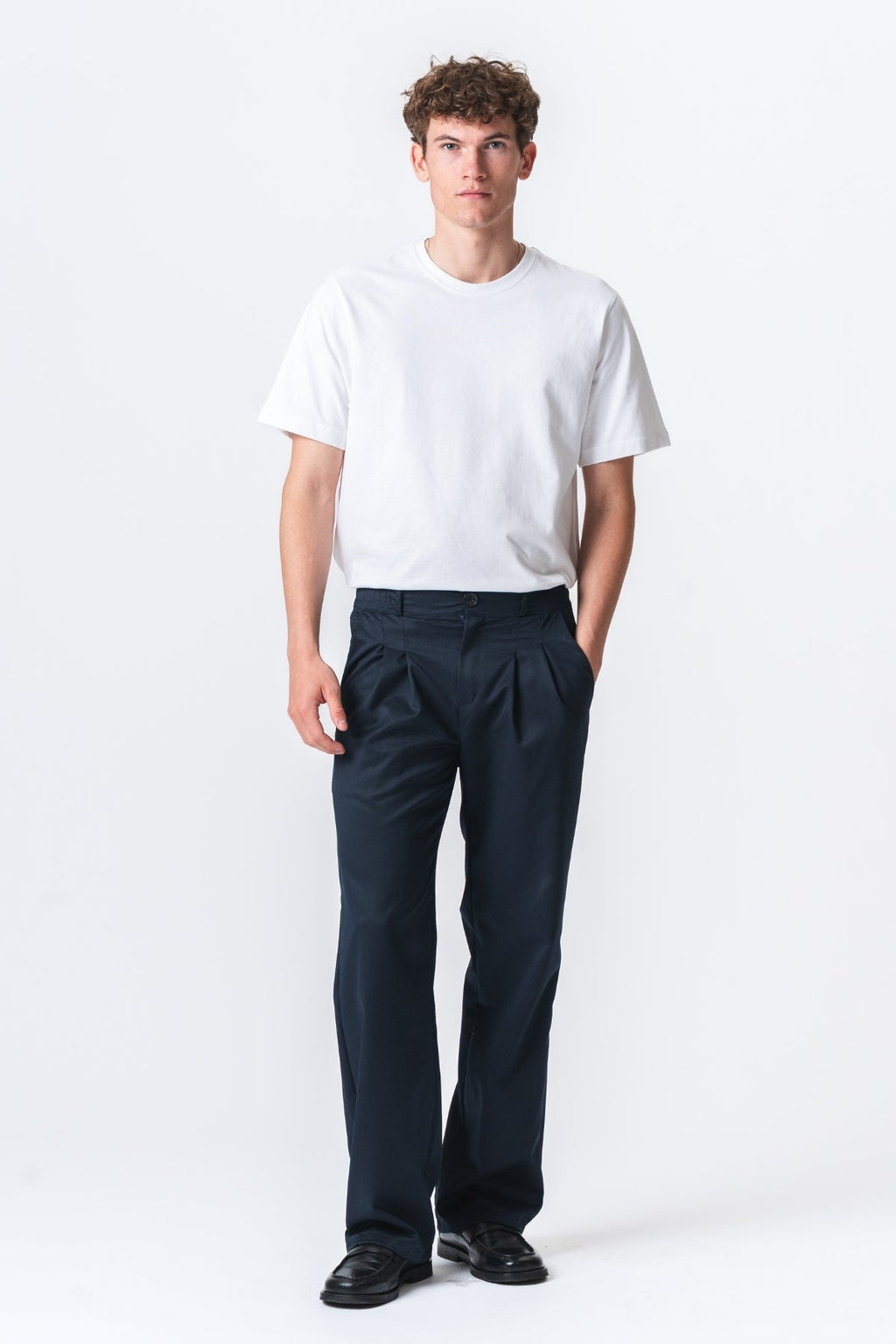Performance suit pants Wide Fit - Navy