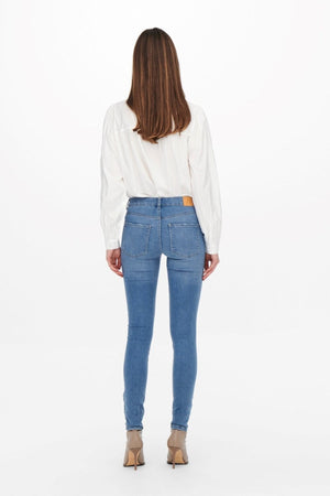 Performance Jeans - Ljusblå (Mid Waist)