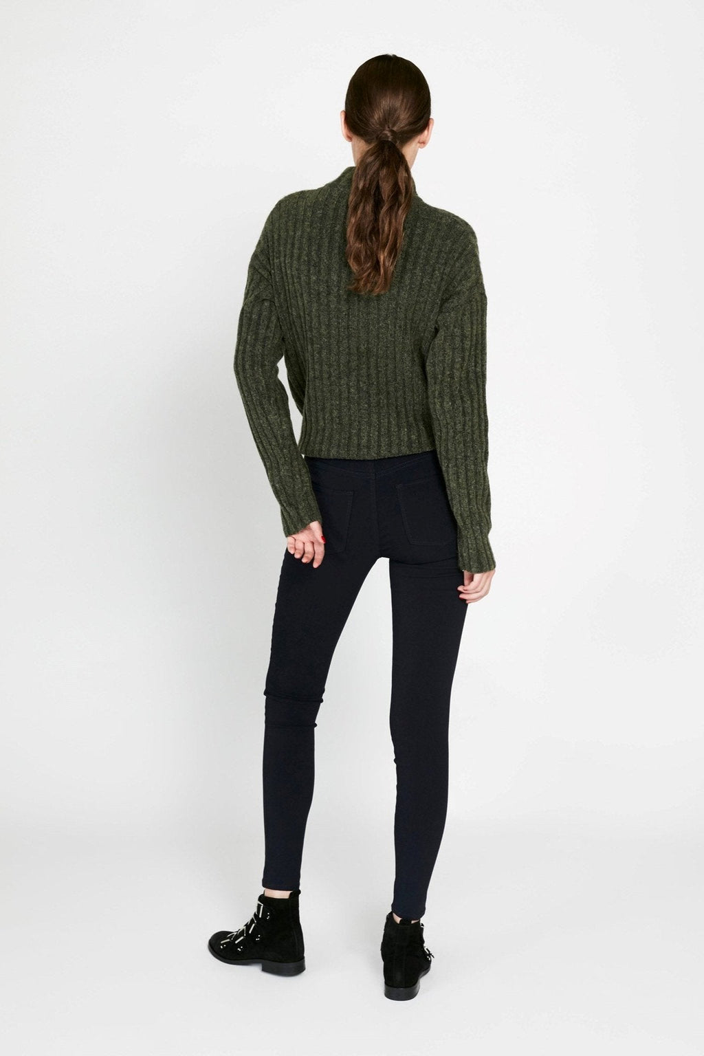 Pieces Jeans - Blazerblå (mid waist)