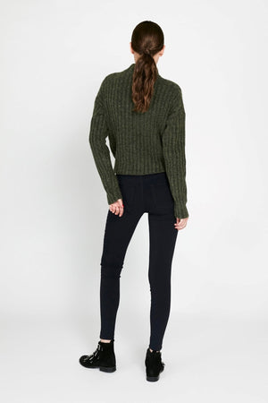 Pieces Jeans - Blazerblå (mid waist)