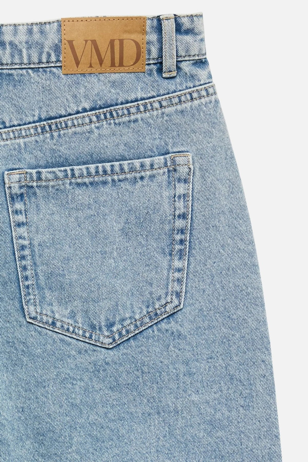 Kath Långa Jeansshorts - Light Blue Denim