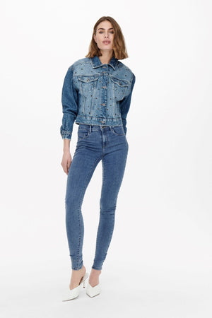 Rain Skinny fit Jeans - Blå denim
