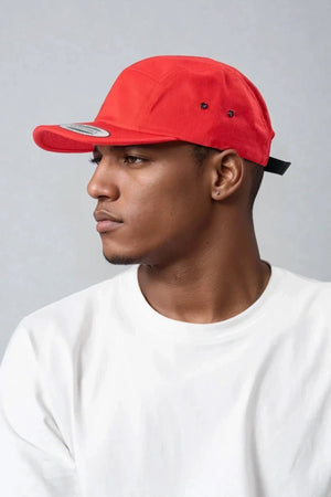 5 Panel Cap - Röd