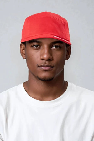5 Panel Cap - Röd