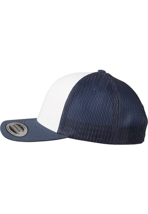 Retro Trucker Colored Front - Marinblå