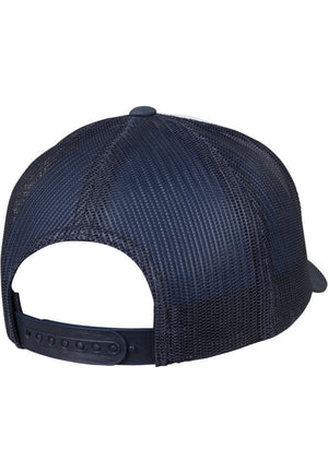 Retro Trucker Colored Front - Marinblå