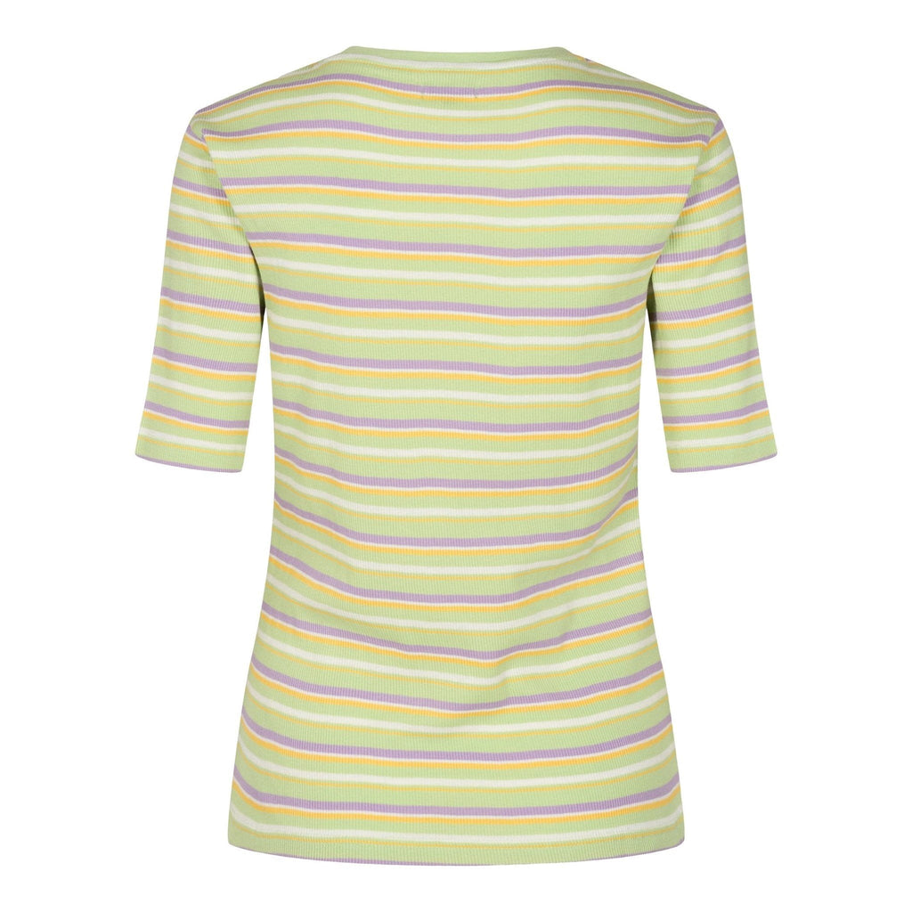 Roberta Tee - Mint randig