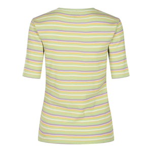 Roberta Tee - Mint randig