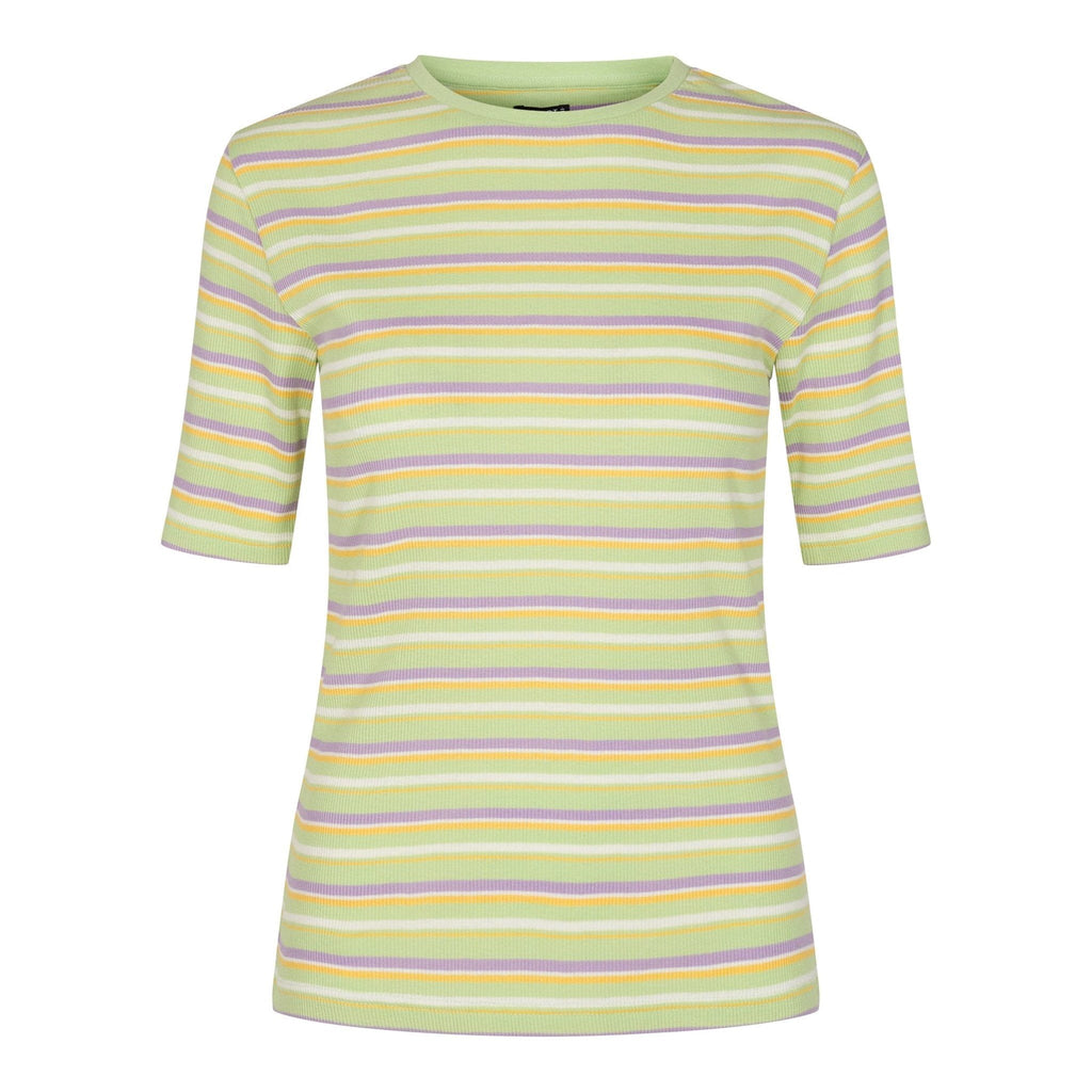 Roberta Tee - Mint randig