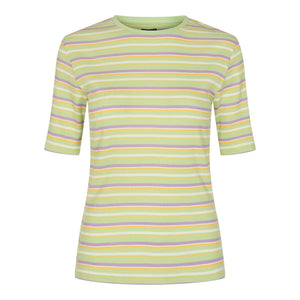 Roberta Tee - Mint randig