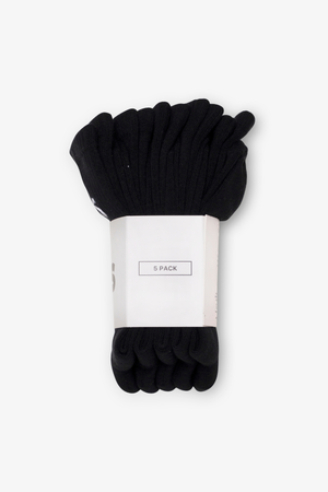 Tennisstrumpor 5 Pack - Svarta
