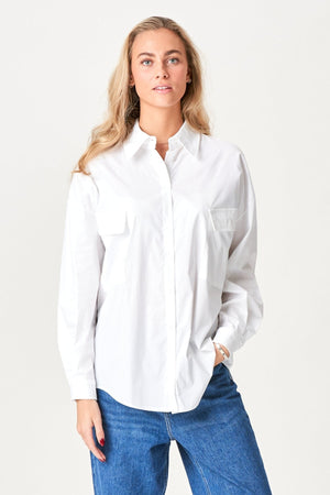 Clara Oversized Skjorta - Vit