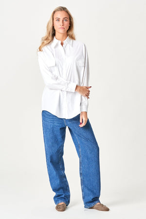 Clara Oversized Skjorta - Vit