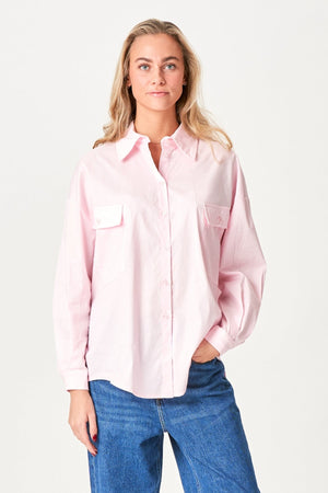 Clara Oversized Skjorta - Ros