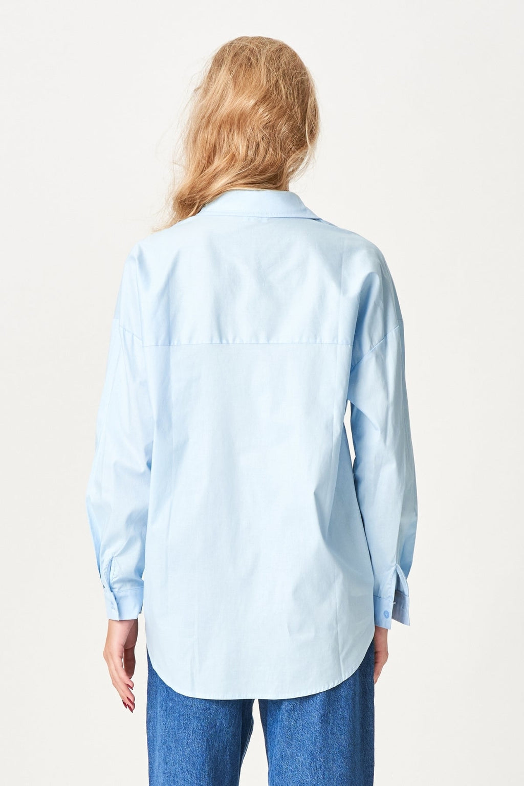 Clara Oversized Shirt - Ljusblå