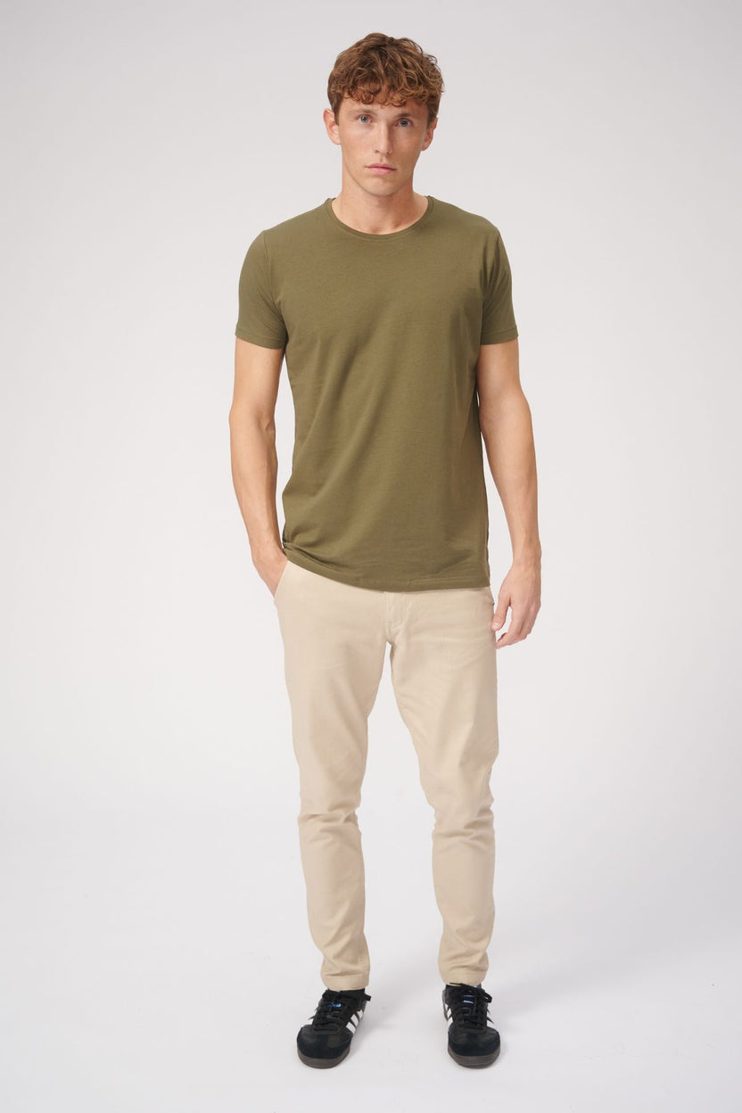 Ekologisk Basic Tee - Armygrön