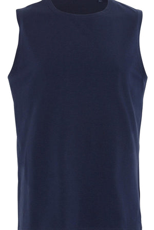 Sleeveless Tee - Marinblå