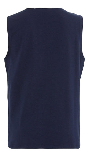 Sleeveless Tee - Marinblå