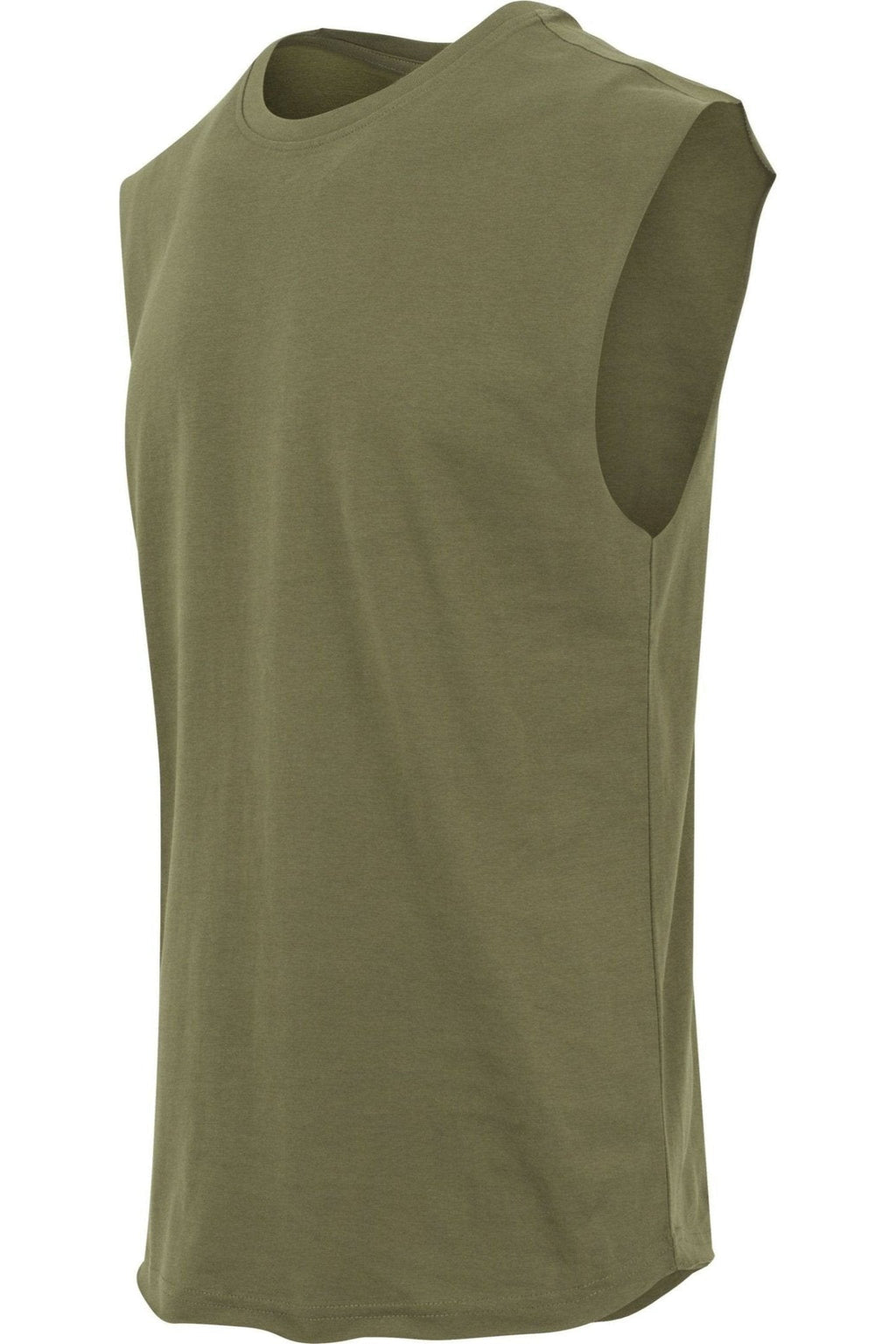Sleeveless Tee - Olivgrön
