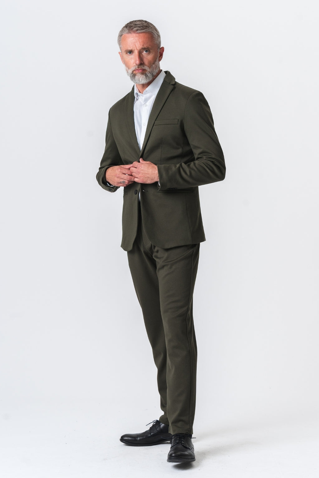 Originalet Performance Kostym Regular Fit – (Mörkgrön)