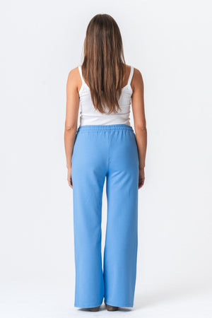 Sweatpants Wide - Ljusblå