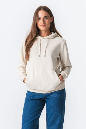 Basic Hoodie Sweat - Ljusbeige