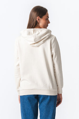 Basic Hoodie Sweat - Ljusbeige
