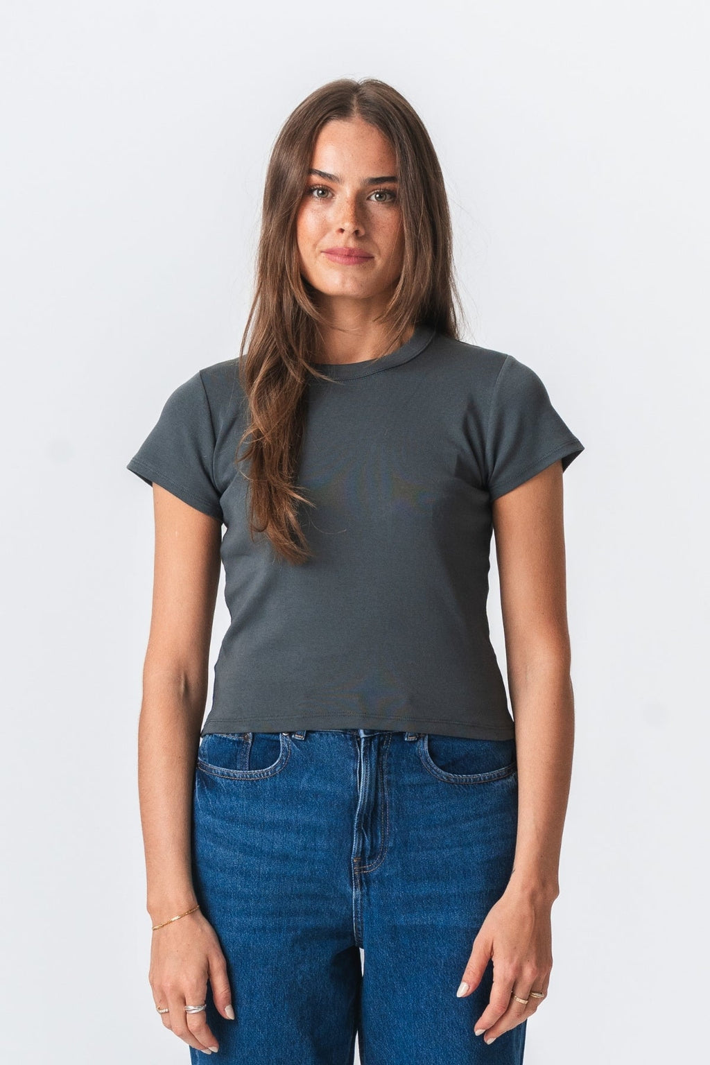 Emily Short T-Shirt - Mörk Grå