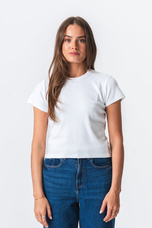 Emily Kort T-shirt - Vit