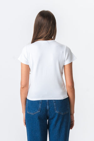 Emily Kort T-shirt - Vit