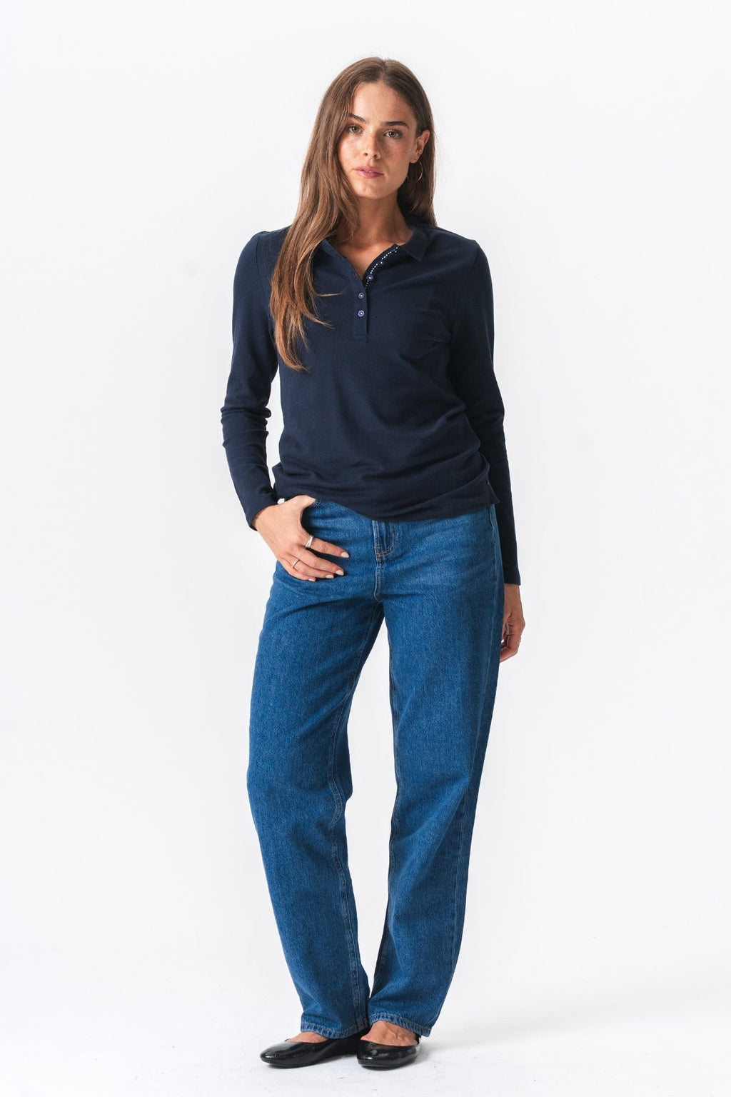 Poloskjorta - Marinblå