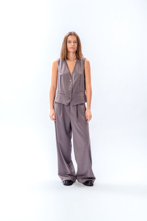 Suit Pants Loose - Svarta