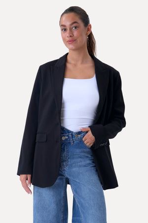 Klassisk fit Blazer - Marinblå