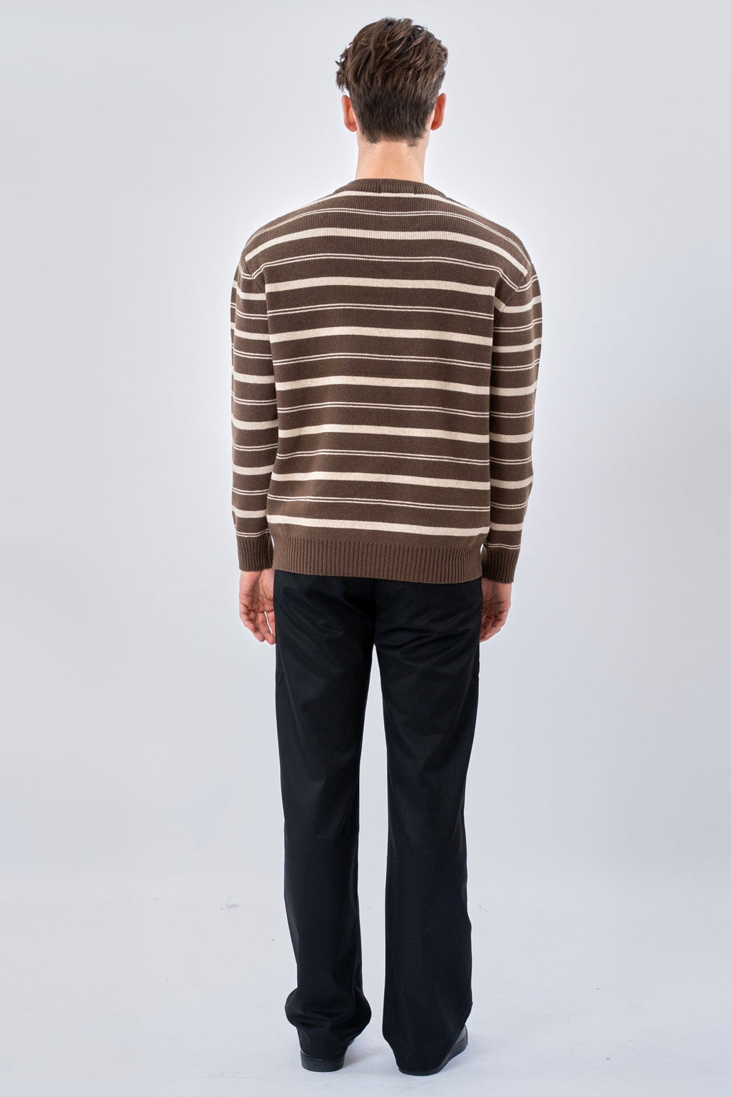 Randig Tröja - Khaki