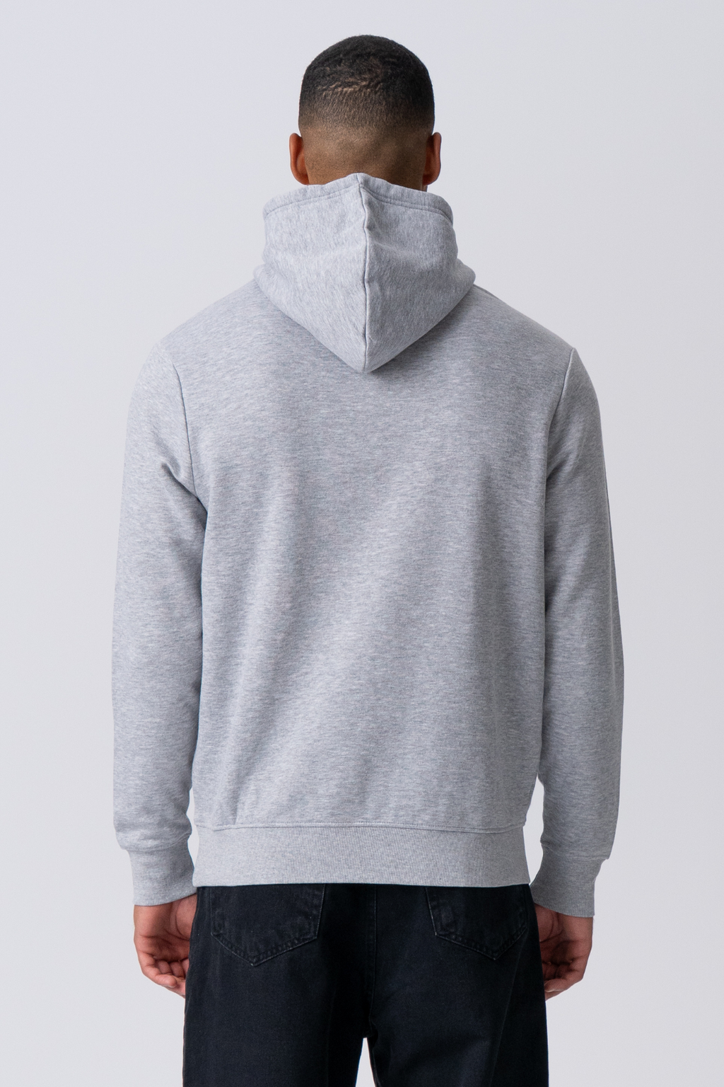 Essential Hoodie - Gråmelerad