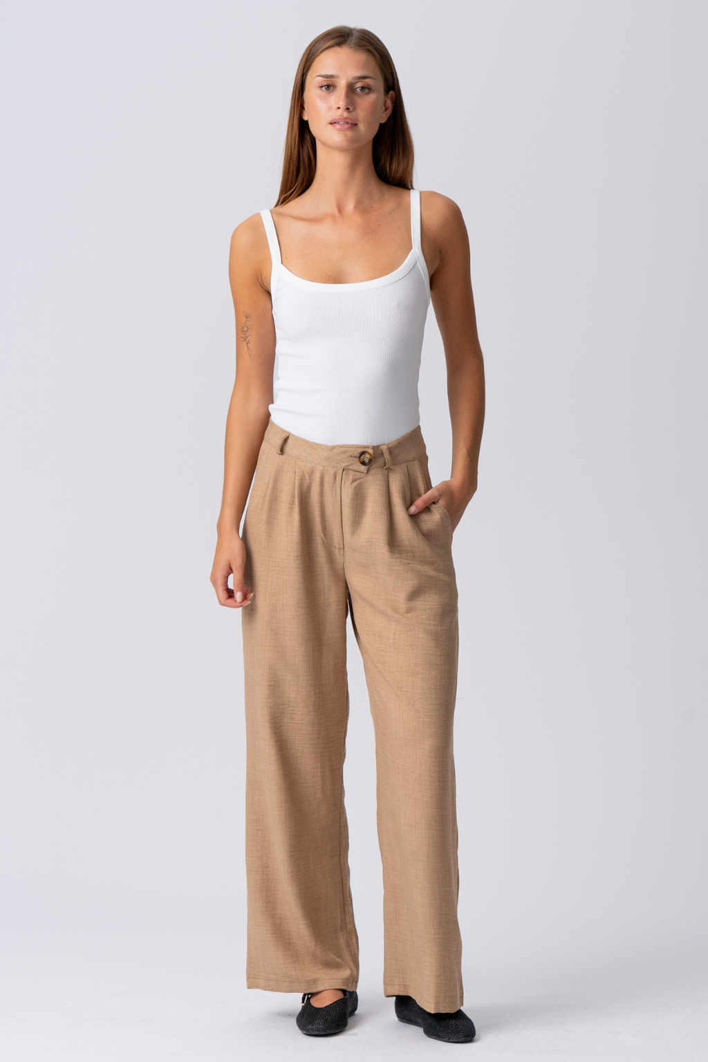 Emma Pants Loose - Brun