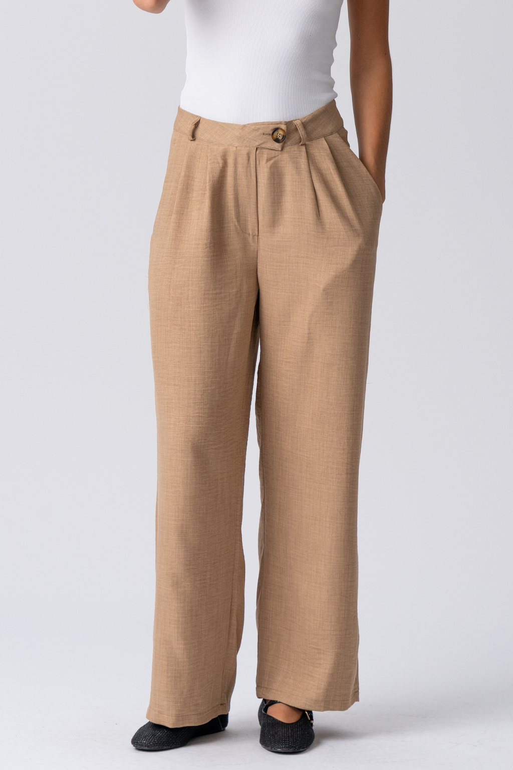 Emma Pants Loose - Brun
