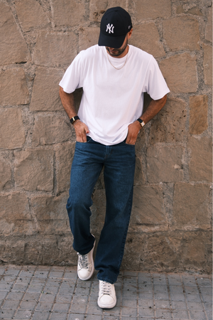 Relaxed Fit Jeans - Mörkblå Denim