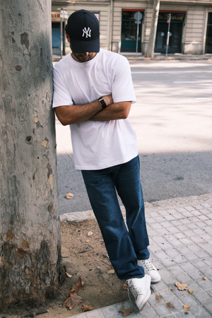 Relaxed Fit Jeans - Mörkblå Denim