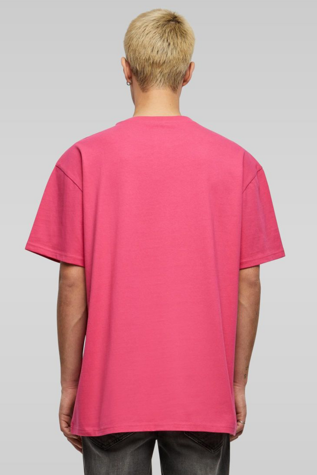 Heavy Oversized T-shirt - Hibiskus Rosa