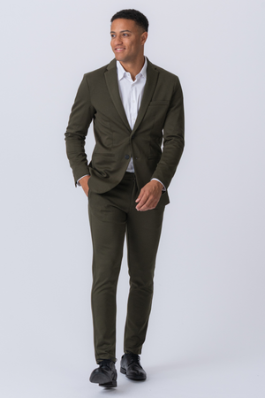 Originalet Performance Kostym (Mörkgrön) + Slips - Paketerbjudanden