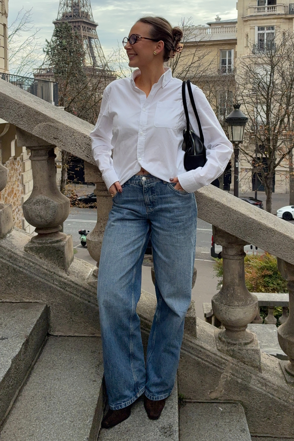 Boyfriend Oxford Skjorta - Vit