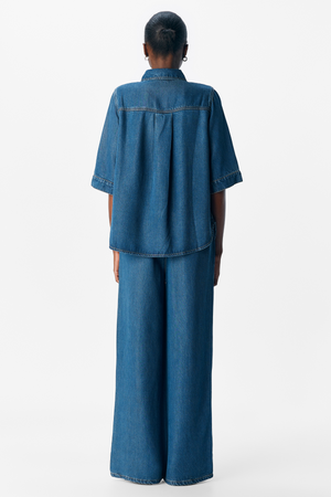 Frame 2/4 Denim Top - Mörkblå Denim